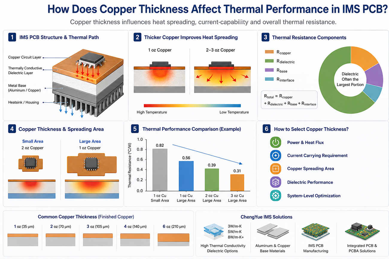 How Does Copper Thickness Affect Thermal Performance in an IMS PCB?/Guangzhou ChengYue